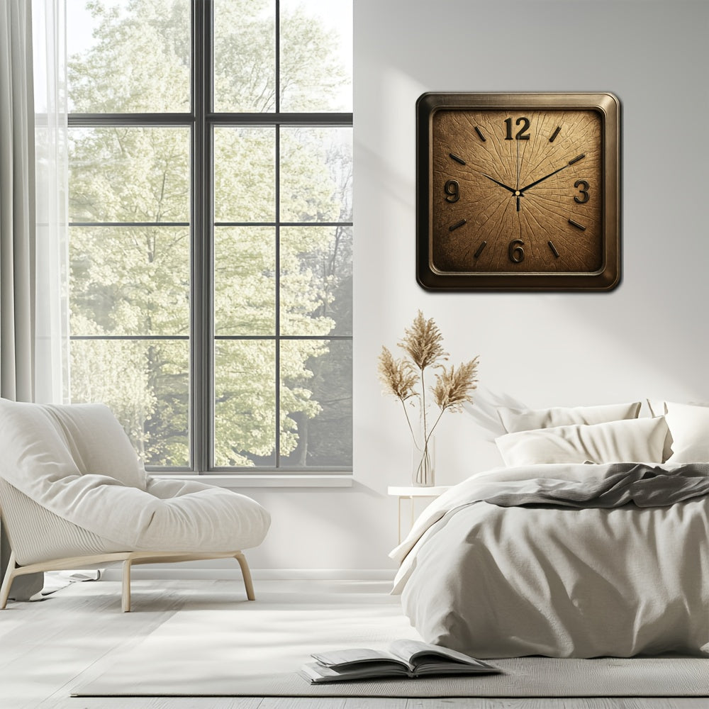 WOODTIME – Solid Wood Minimalist Square Wall Clock