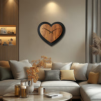 TIMBERHEART – Rustic Wooden Wall Clock Accent