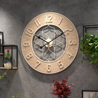 IRONWOOD CLOCK – Vintage Iron & Wood Wall Statement Clock