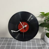TIMETUNES - Retro Vinyl Record Wall Clock Silent Decorative Timepiece