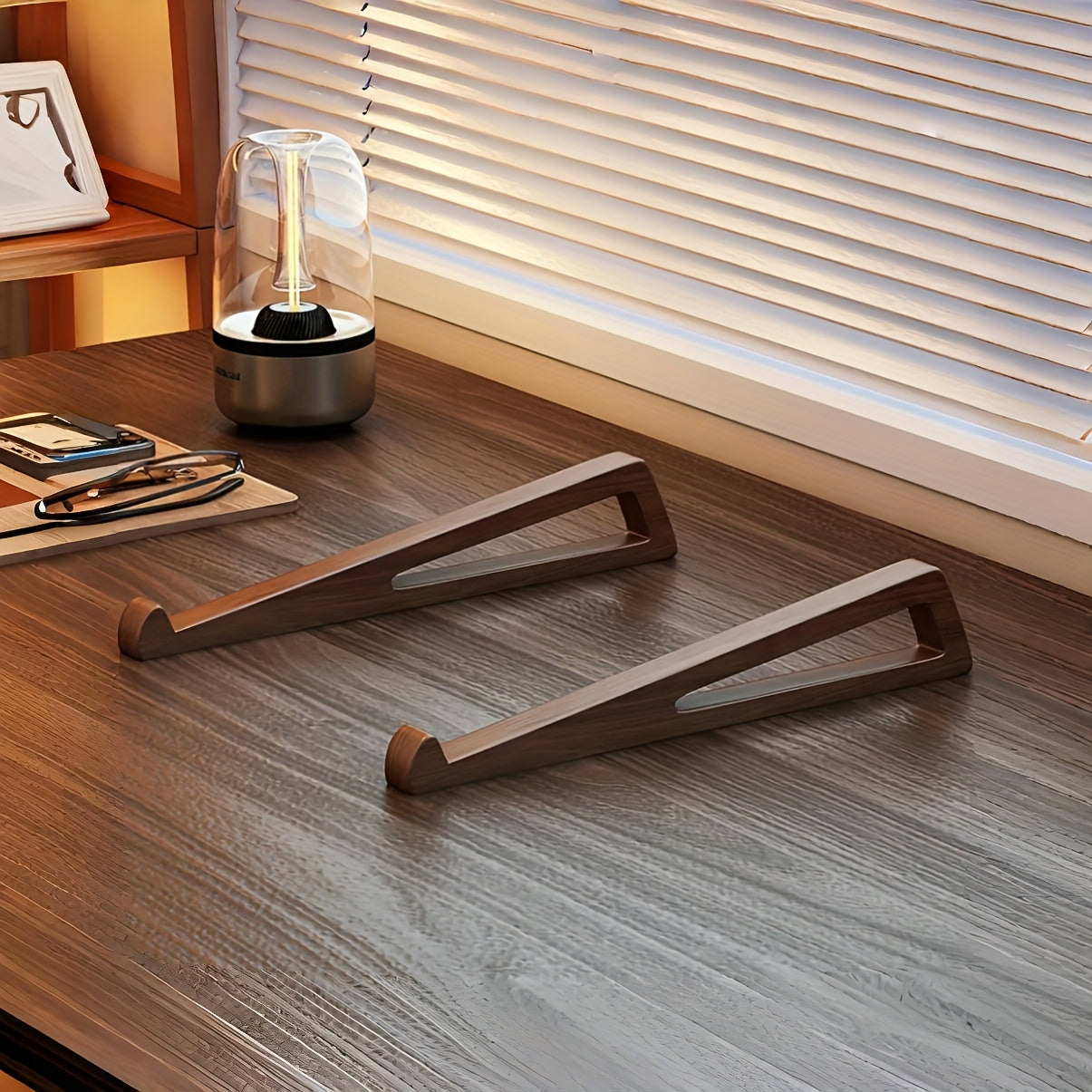 WOODENEDGE - Regulowany bambusowy stojak na laptopa i do czytania