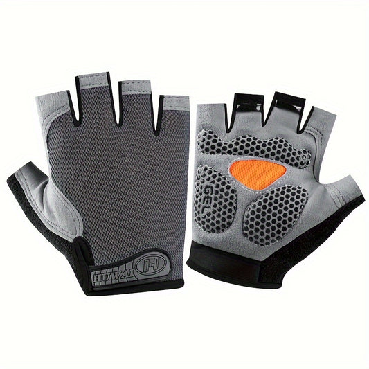 ATHLETIQ - Lightweight Outdoor Half Finger Gloves for Men & Women