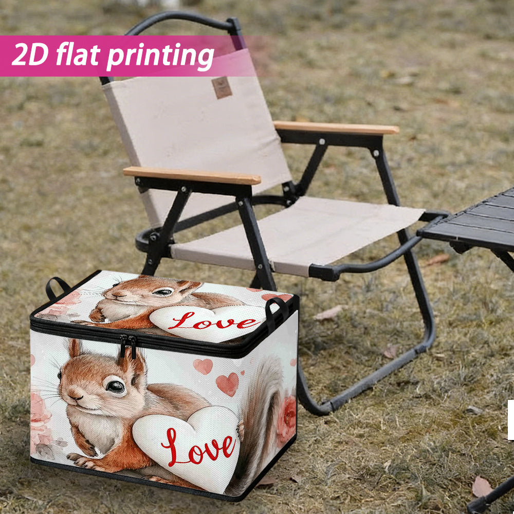 SQUIRRELBOX – Valentine Storage Bin for Cute Room Organization