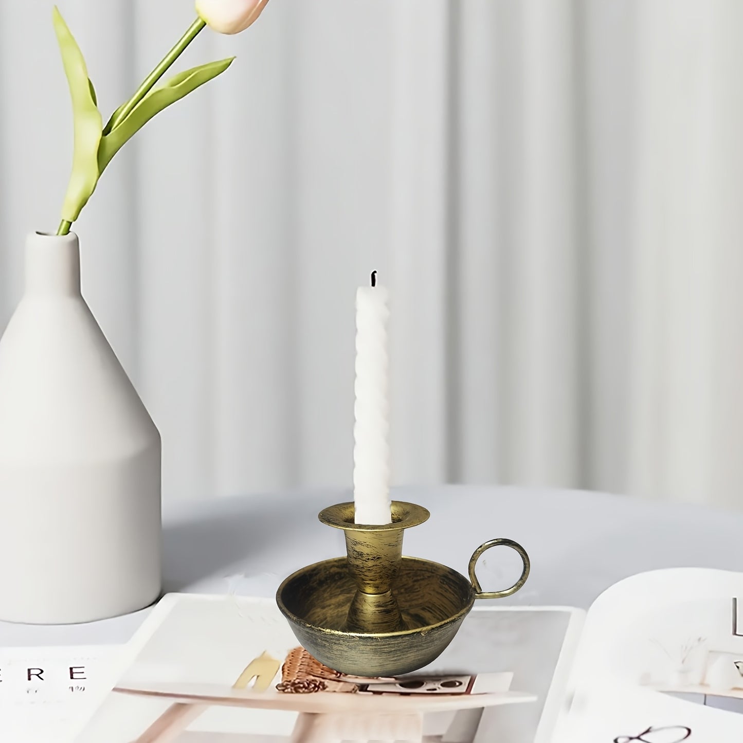 NORDIQUE IRON – Vintage Art Deco Candle Holder