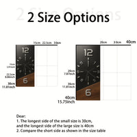 TIMBEREDGE – Modern Wooden Wall Clock with Bold Contrast