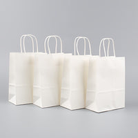 PARTYBAG - Multi-Size Kraft Paper Bags 50/100pcs for Halloween, Birthday, and Gift Use