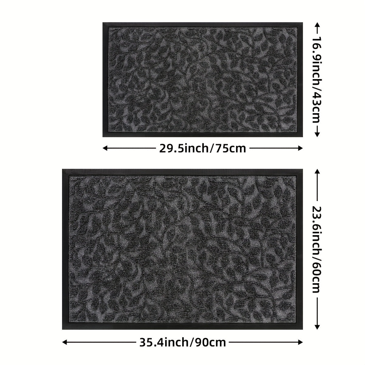 SAFEFEET - Front Entry Rug, High Traffic Durable Mat for Home & Holiday Use