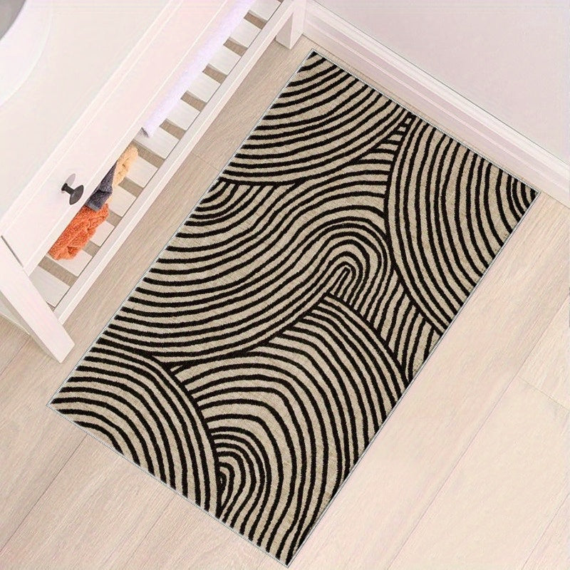 HOMESPRING - Abstract Swirl Pattern Doormat for Indoor and Outdoor Use