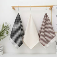 STRIPTEX – Cotton Striped Hanging Loop Towels Set