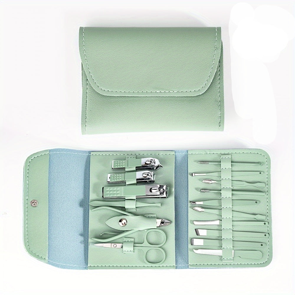 TRIMFORGE – 16PCS Stainless Steel Manicure & Pedicure Grooming Tool Set