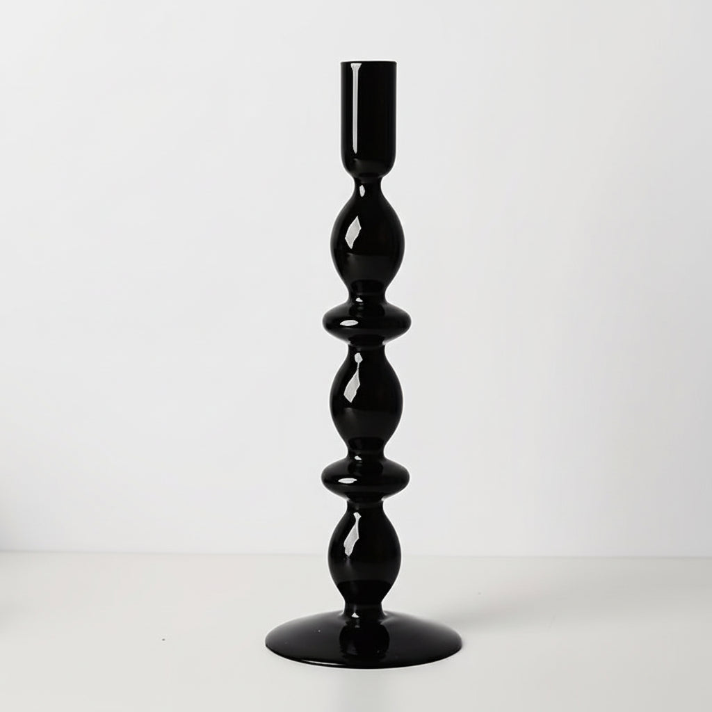 AURAVINE - Minimalist Glass Candle Holder Vase Decorative Art Piece