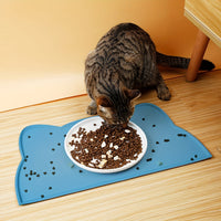 PAWSPOT - Waterproof Cat & Dog Feeding Tray, Scratch-Resistant & Mess-Free