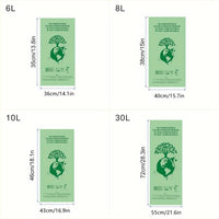ECOBINZ - Extra Thick Compostable Food Waste Bags 6L/8L/10L/30L 3 Gallon, 50/25 Count Roll