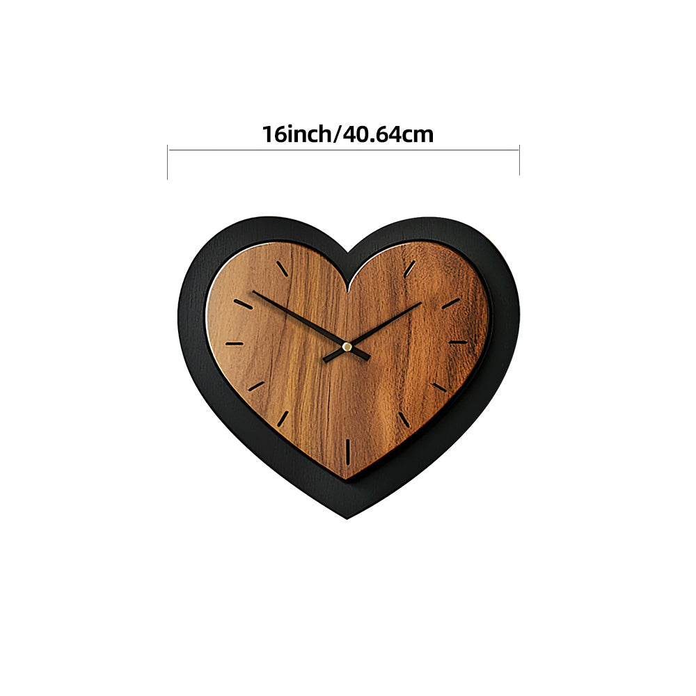 TIMBERHEART – Rustic Wooden Wall Clock Accent