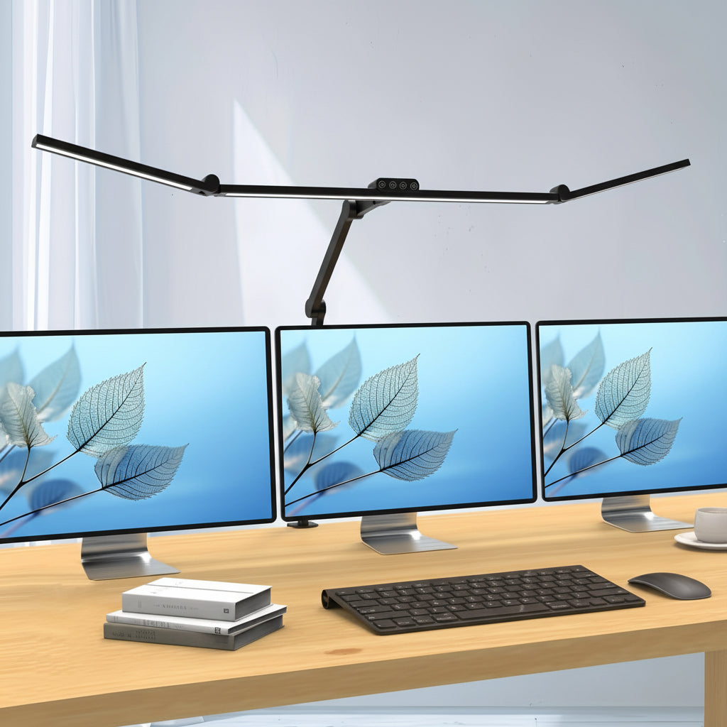 LUMICLAMP – 24W Adjustable LED Desk Lamp with Clamp