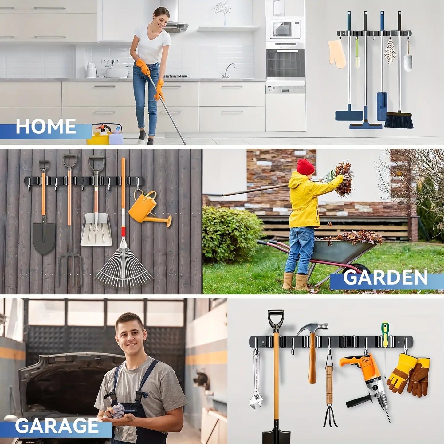 UTILITYPRO - Space-Saving Rust-Resistant Wall Organizer Shelf for Garage & Outdoor Use