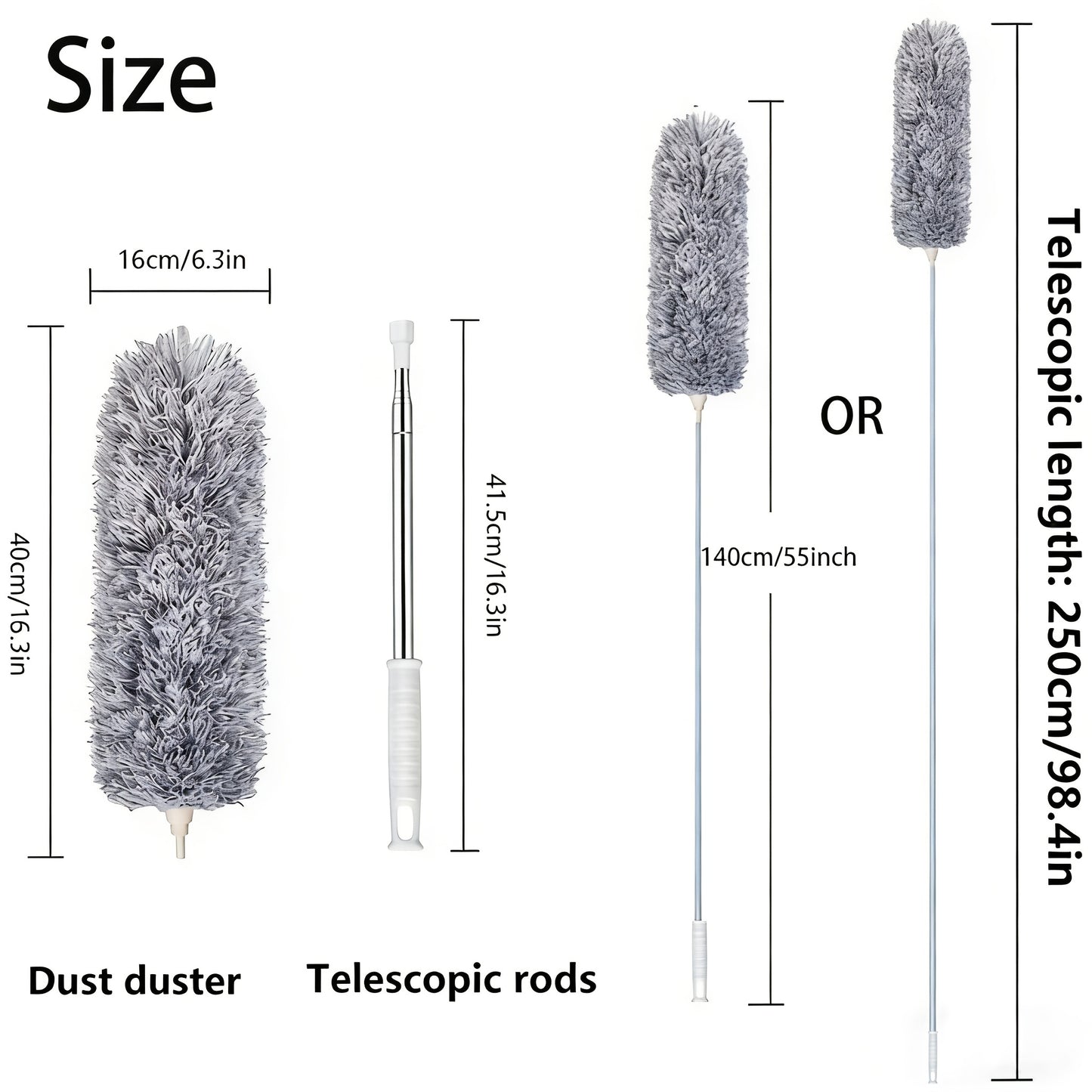 SKYDUSTER - Extendable Flexible Cleaning Brush for High Ceilings & Fans