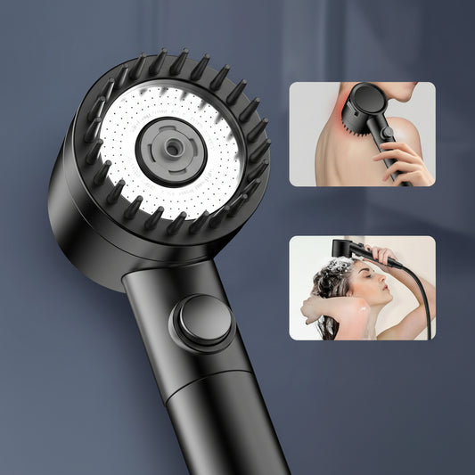 PUREFLOW - Chlorine-Reducing Handheld Showerhead with On/Off Switch & Skin Care Filter