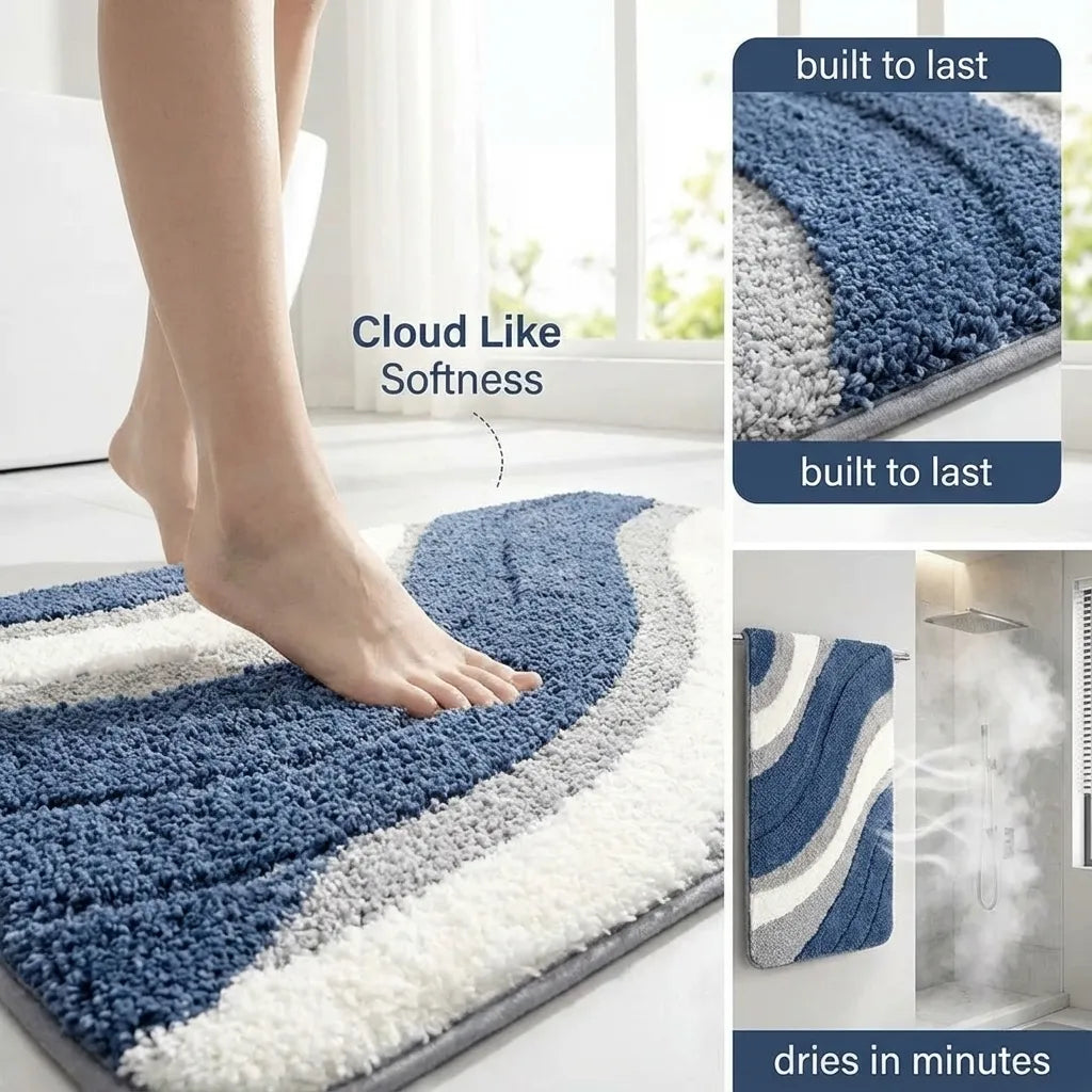 SOFTTERRA – Natural Style Bath Mat for Comfortable Everyday Use