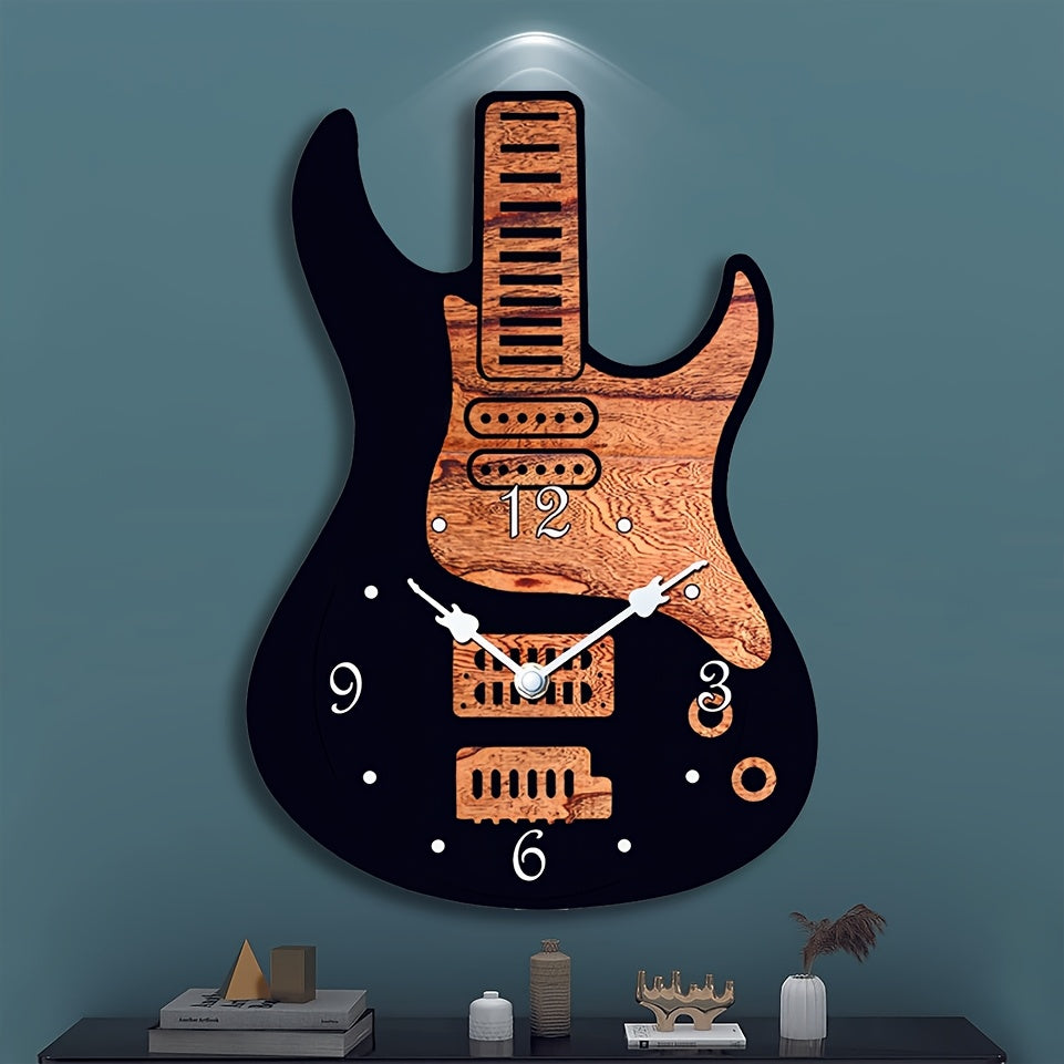 MELODYTIME – Artistic Guitar Wall Clock for Music Lovers