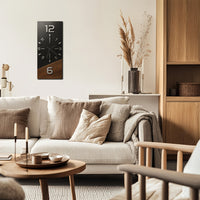 TIMBEREDGE – Modern Wooden Wall Clock with Bold Contrast