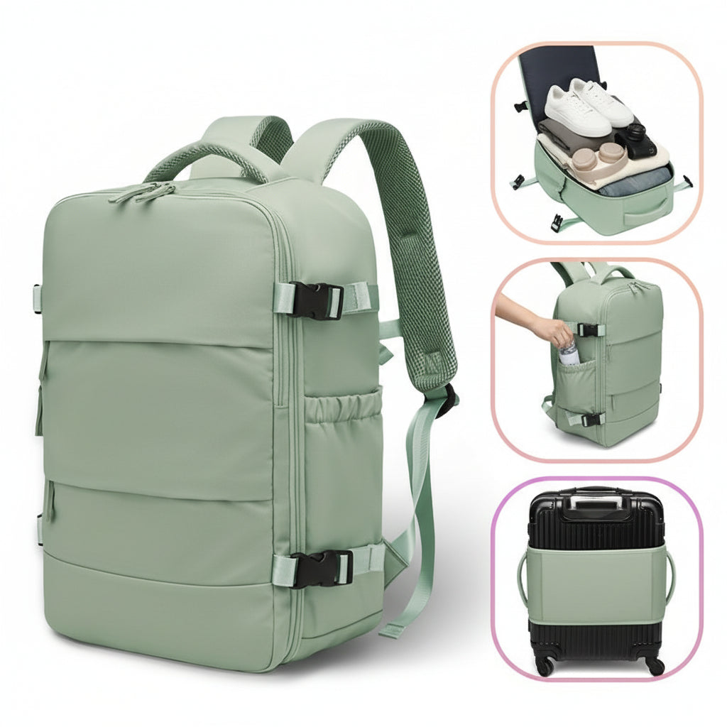 PACKSMART - Travel Vacuum Backpack Set for Men, Women, and Students