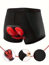 PEDALFIT - Elastic Waistband Bike Shorts for Men, All-Season Mountain & Road Riding