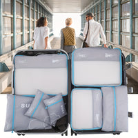 JOURNEASY - Portable 7pcs Suitcase Organizing Bag Set for Travel