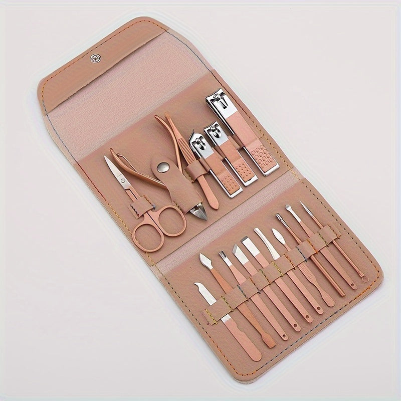 TRIMFORGE – 16PCS Stainless Steel Manicure & Pedicure Grooming Tool Set