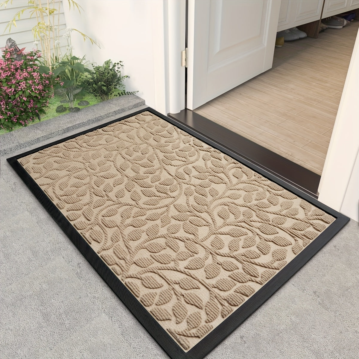 SAFEFEET - Front Entry Rug, High Traffic Durable Mat for Home & Holiday Use