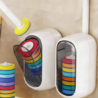 CLEANHUB - Space-Saving Toilet Brush with Durable Plastic Base