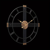 CASAELIX – Modern Minimalist Cross Wall Clock with Structured Geometric Frame and Silent Motion