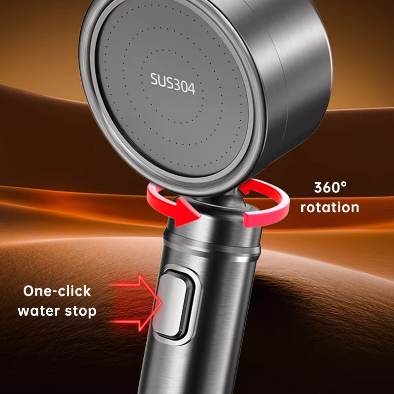 STEELRAIN – Powerful Stainless Steel Handheld Shower Head