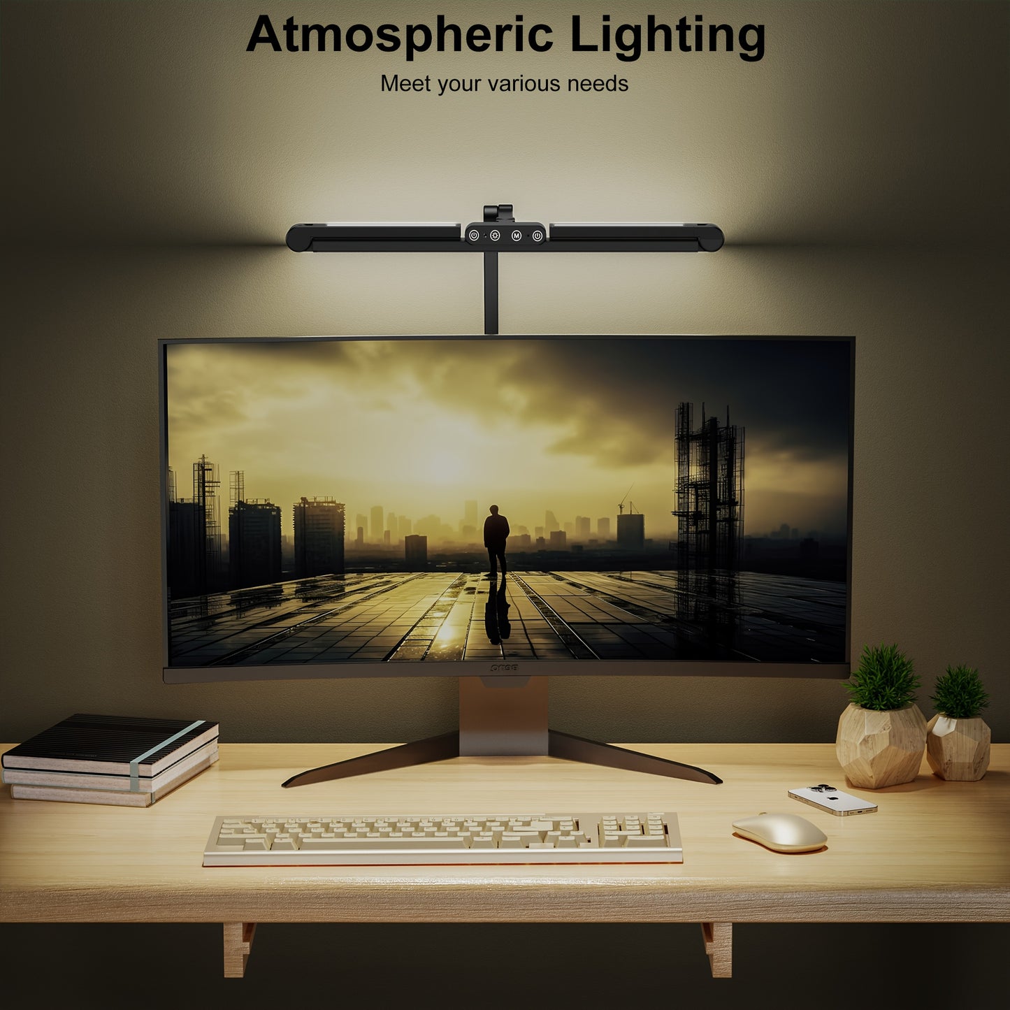 PRISMALUX – Three-Head Clampable LED Desk Lamp