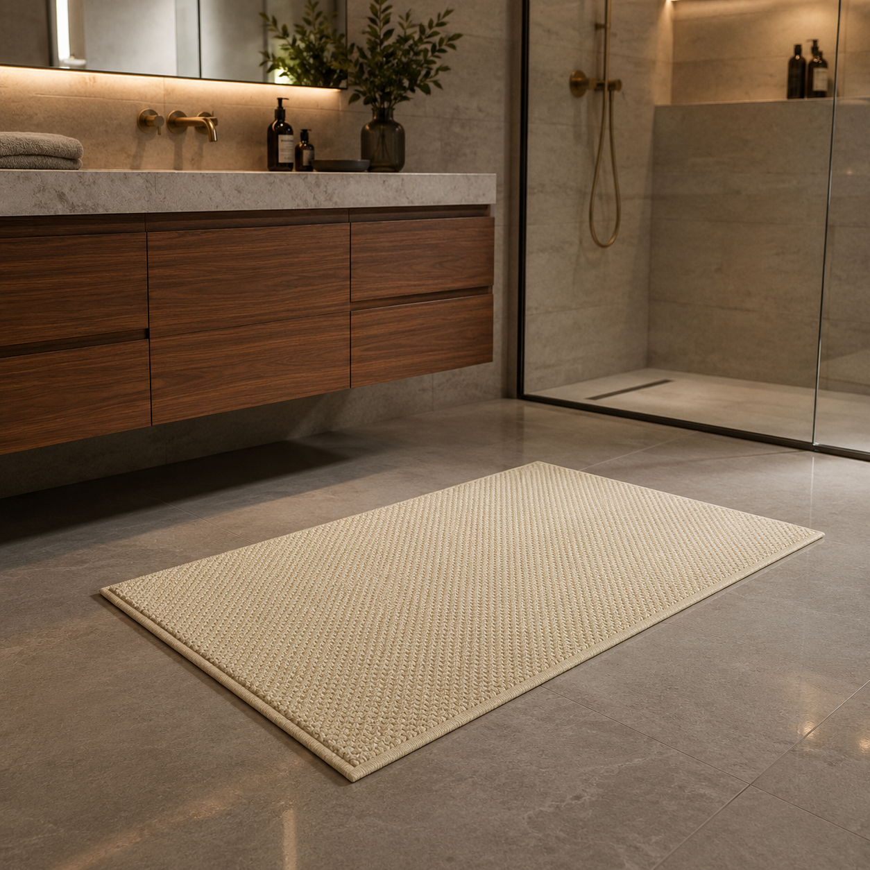 Absorbent Doormat for Indoor & Outdoor Entrances | Non-Slip | Quick-Drying | Dirt-Trapping Entry Mat | Hallway, Patio & Front Door Rug