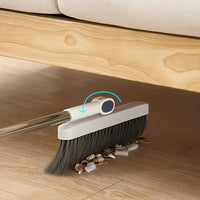 CLEANSWEEP PRO – Rotatable Long Handle Broom & Dustpan Set with Built-In Comb Teeth