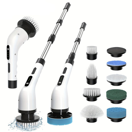 CLEANSWIFT - 9-in-1 Multifunctional Electric Cleaning Brush Set for Home & Car
