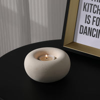 CIRCADIA WHITE – Ceramic Donut Candle Holder