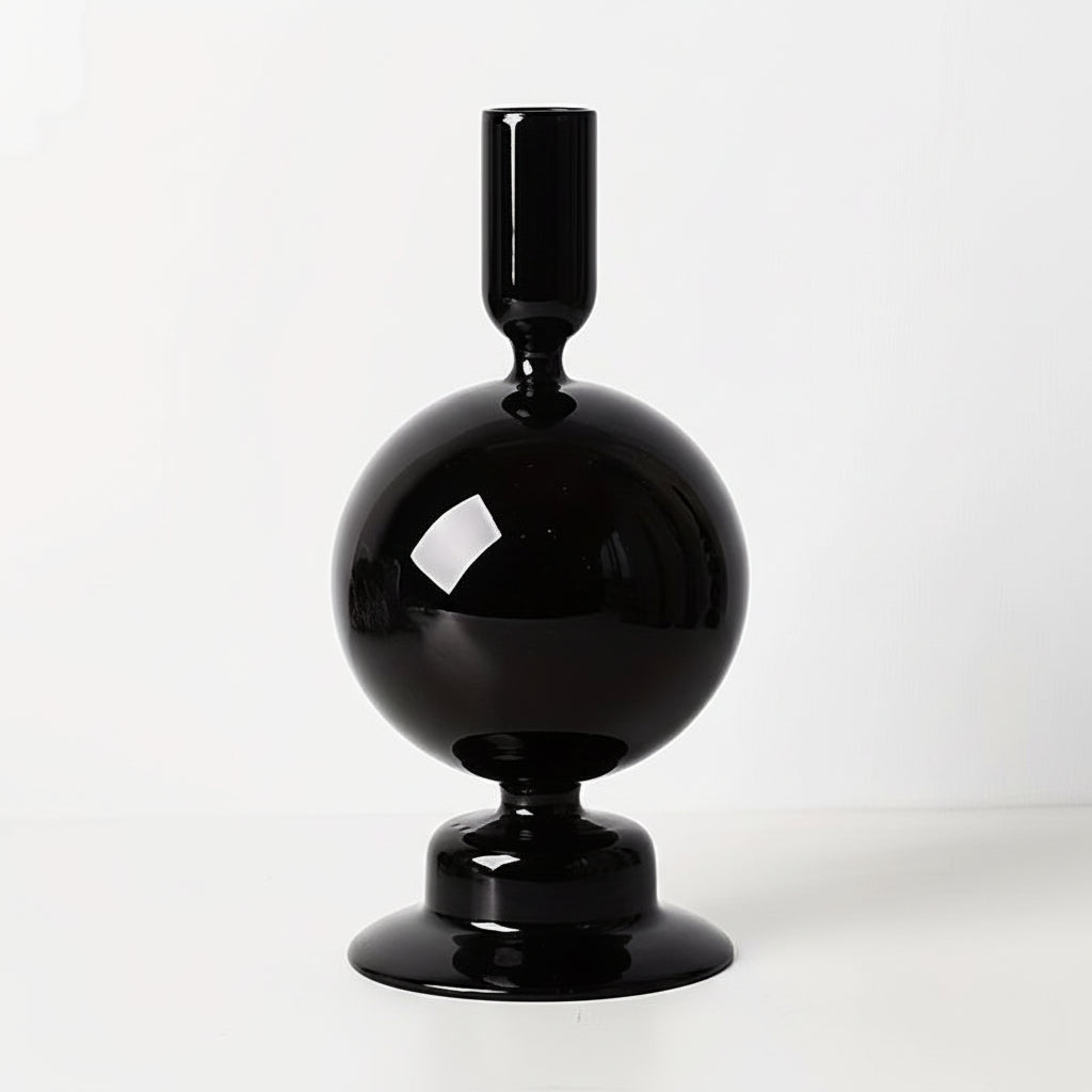 AURAVINE - Minimalist Glass Candle Holder Vase Decorative Art Piece