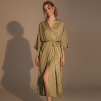 MOONLIT DREAM - Elegant Satin Nightwear for Women Long Outer Robe