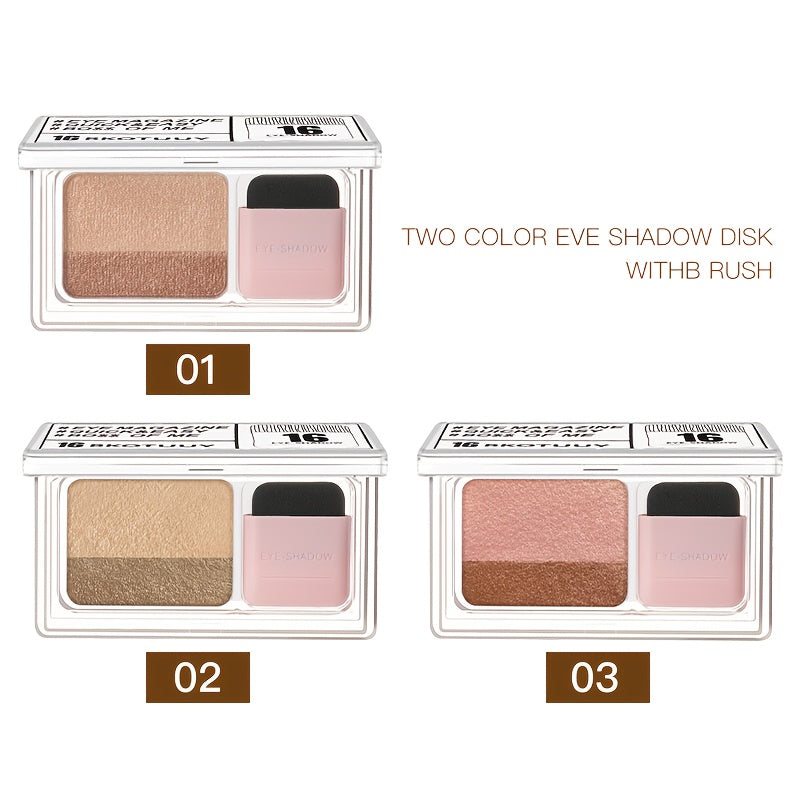 GLAMISTA - Long-Lasting Waterproof Eyeshadow Palette, 5-8 Shimmery Versatile Colors