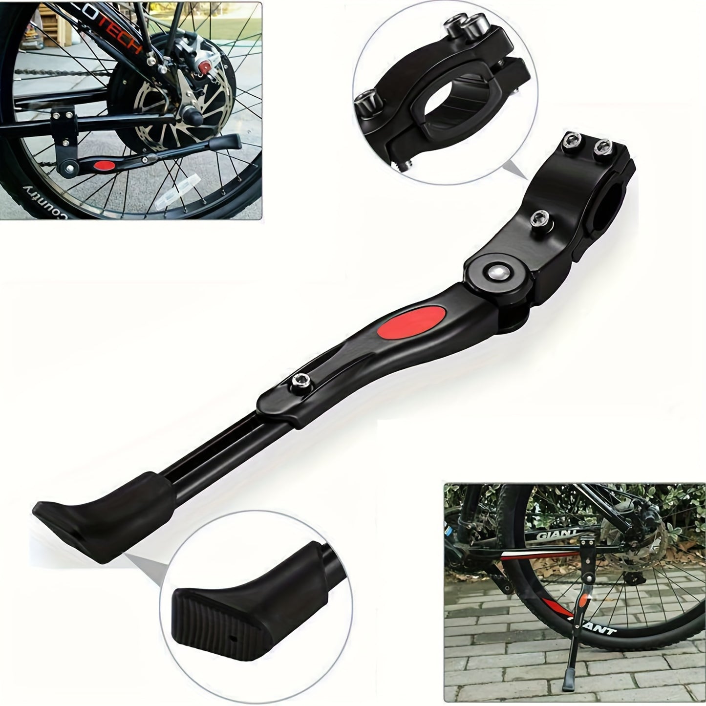 TRAILSTANCE - Stable Rear Kick Stand Foot Brace for Mountain & Road Bikes
