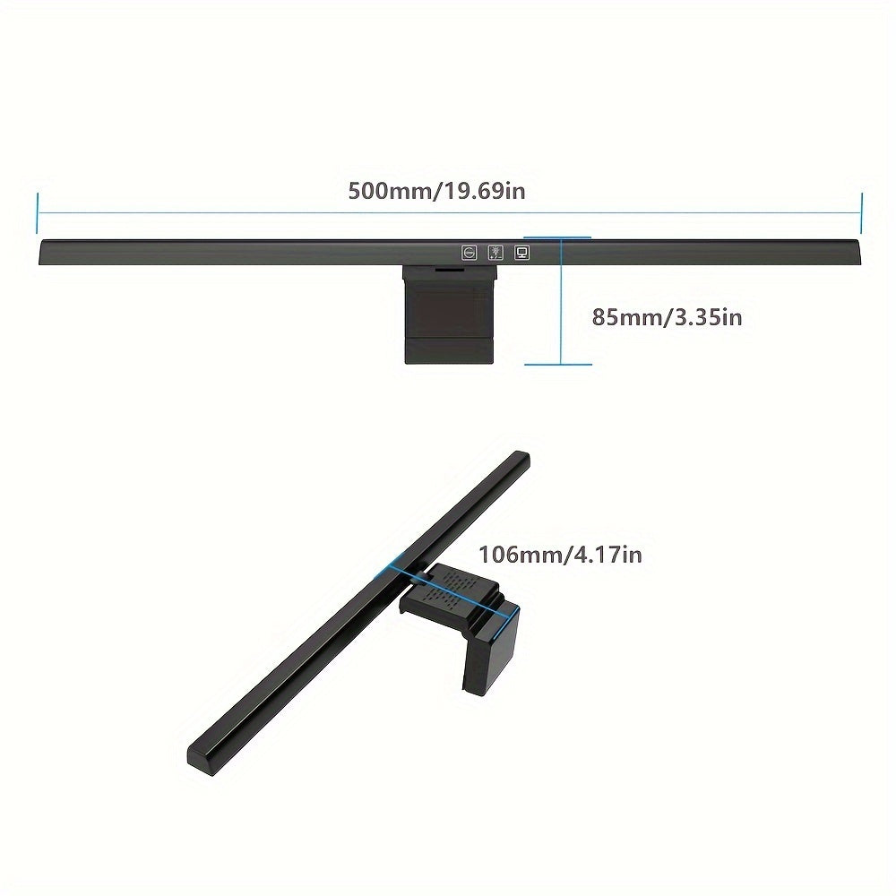 CLEARVISION - Clip-On Computer Screen Desk Lamp for Office Use