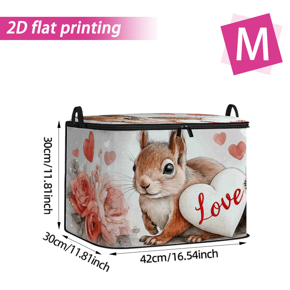 SQUIRRELBOX – Valentine Storage Bin for Cute Room Organization