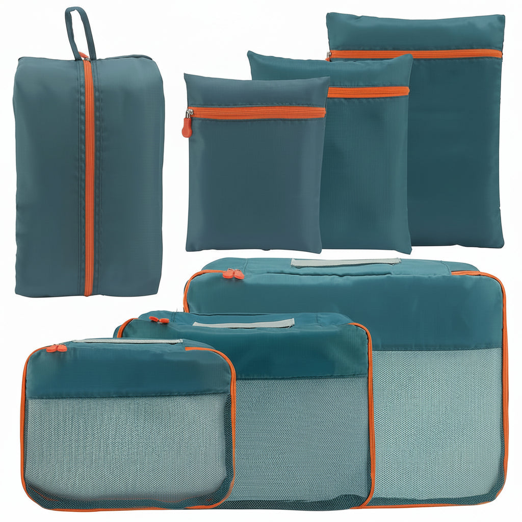JOURNEASY - Portable 7pcs Suitcase Organizing Bag Set for Travel