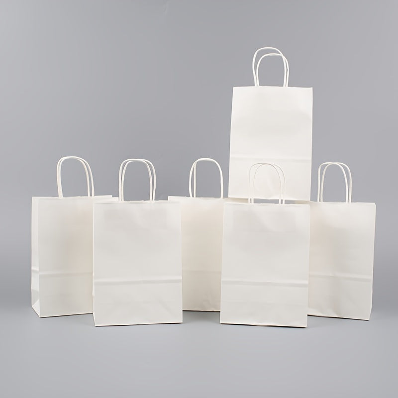 PARTYBAG - Multi-Size Kraft Paper Bags 50/100pcs for Halloween, Birthday, and Gift Use