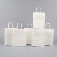 PARTYBAG - Multi-Size Kraft Paper Bags 50/100pcs for Halloween, Birthday, and Gift Use