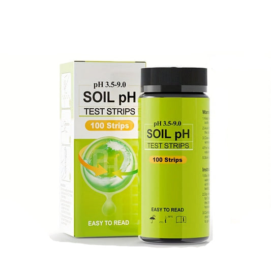 SOILCHECK – 100 Soil pH Test Strips for Accurate Garden & Lawn Care