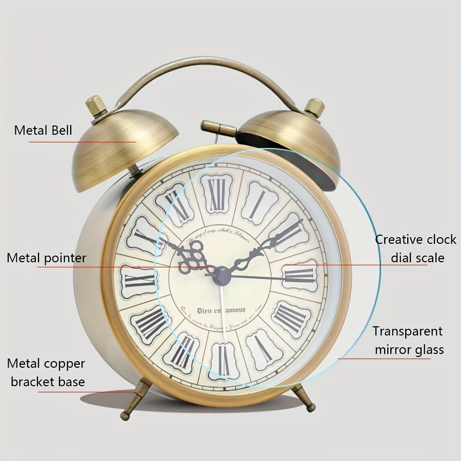 NORDIBELL – Scandinavian Vintage Luminous Alarm Clock