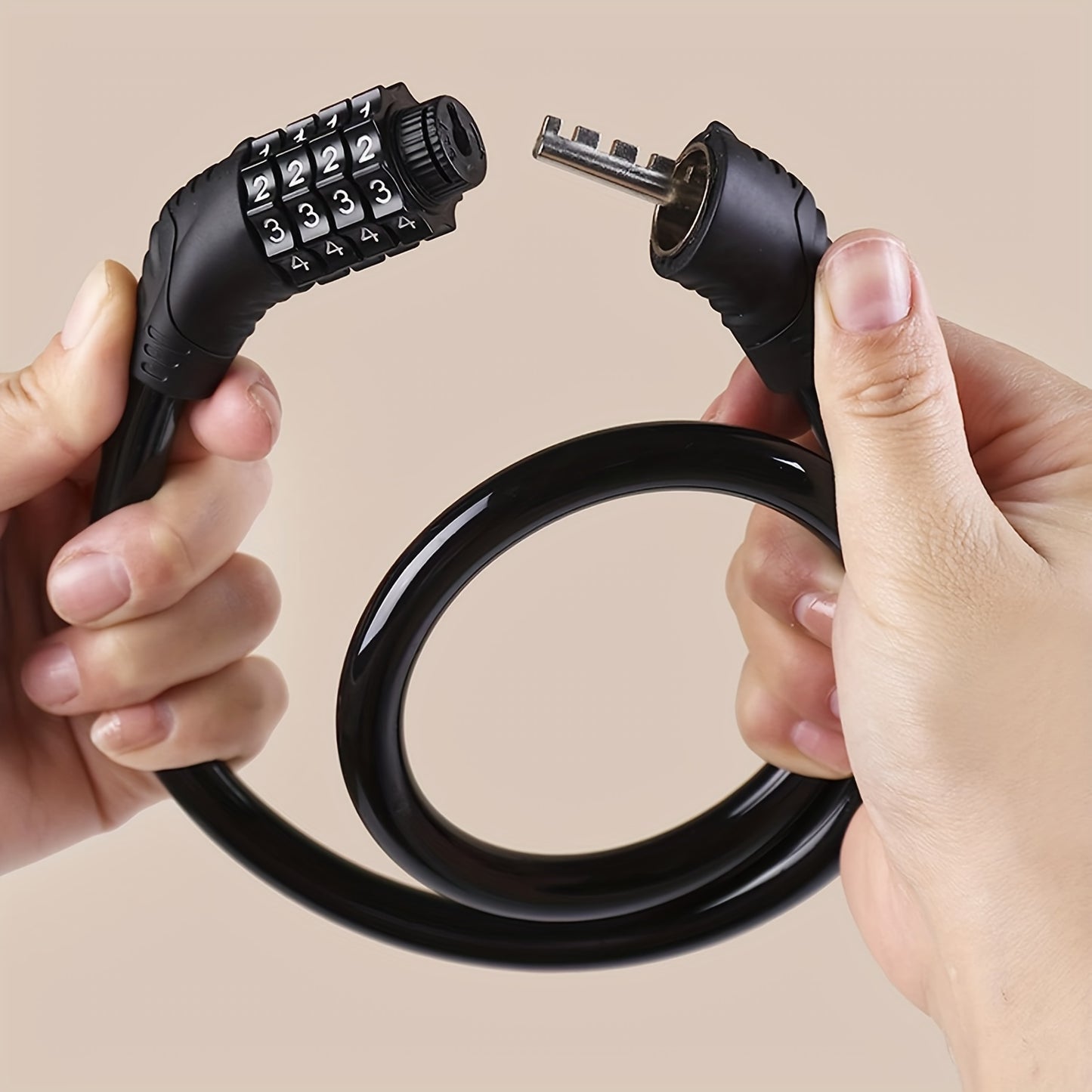 BIKEGUARD - Steel Security Cable Lock With 4-Digit Code